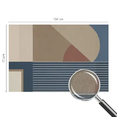 Foto behang voor de kinderkamer met een harmonieuze geometrische print