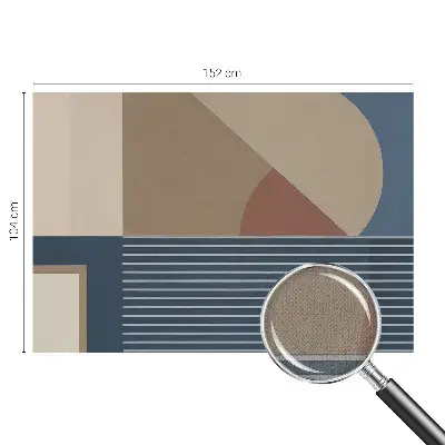 Foto behang voor de kinderkamer met een harmonieuze geometrische print