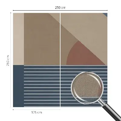 Foto behang voor de kinderkamer met een harmonieuze geometrische print