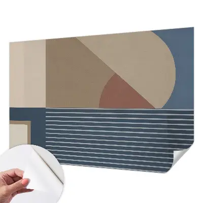 Foto behang voor de kinderkamer met een harmonieuze geometrische print