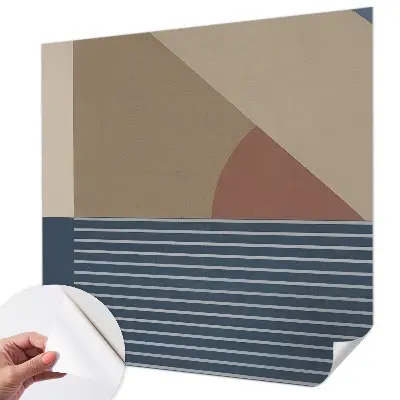 Foto behang voor de kinderkamer met een harmonieuze geometrische print