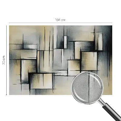 3D fotobehang met abstracte geometrische vormen
