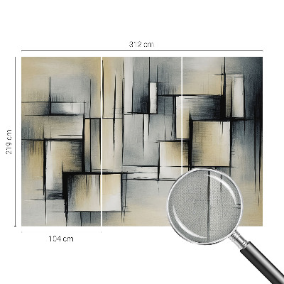 3D fotobehang Abstracte geometrie