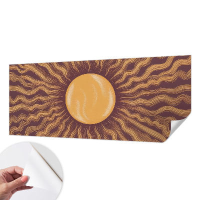 Fotobehang voor kinderkamer met motief van zonnestralen