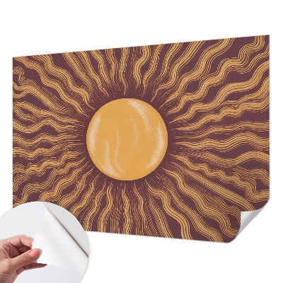 Fotobehang voor kinderkamer met motief van zonnestralen