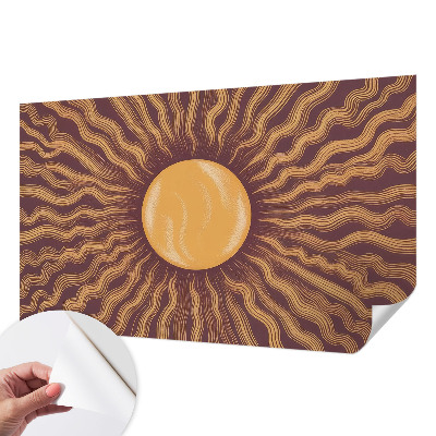 Fotobehang voor kinderkamer met motief van zonnestralen