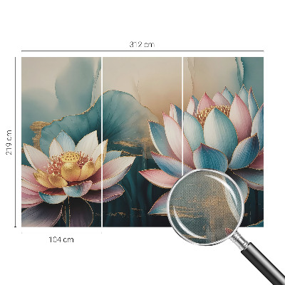 Fotobehang tienerkamer Lotusbloemen van Harmonie