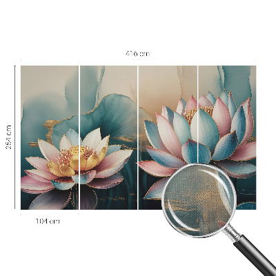 Fotobehang tienerkamer Lotusbloemen van Harmonie
