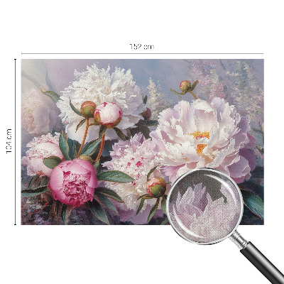 Foto behang voor de keuken Pioenrozenboeket