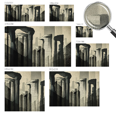 Zelfklevend fotobehang met een print van rauwe architectuur