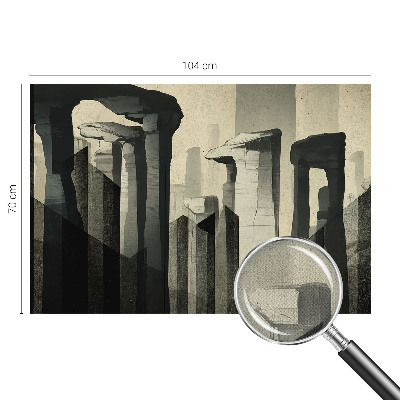 Zelfklevend fotobehang met een print van rauwe architectuur