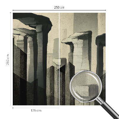 Zelfklevend fotobehang met een print van rauwe architectuur