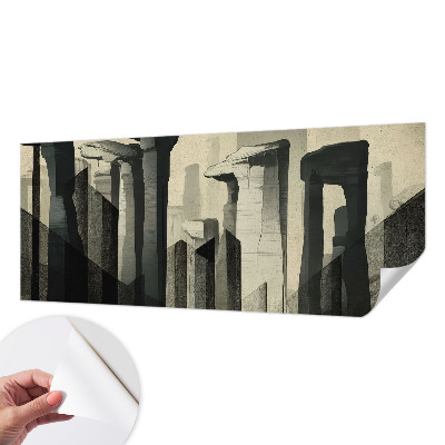 Zelfklevend fotobehang met een print van rauwe architectuur