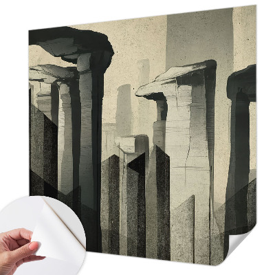 Zelfklevend fotobehang met een print van rauwe architectuur