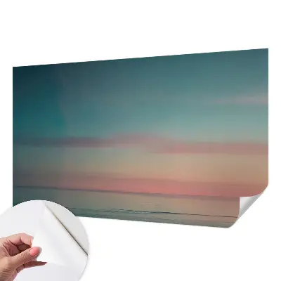 Foto behang voor de kinderkamer met een kalme zee als ontwerp
