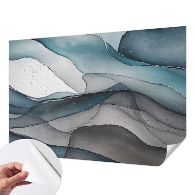 Zelfklevend fotobehang op maat Kleurrijke golven