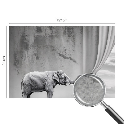 Fotobehang kinderkamer met een surrealistische olifant als decoratie