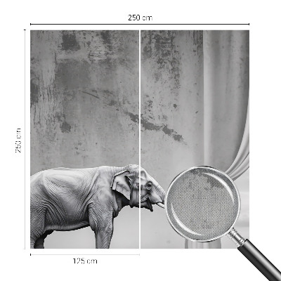 Fotobehang kinderkamer met een surrealistische olifant als decoratie