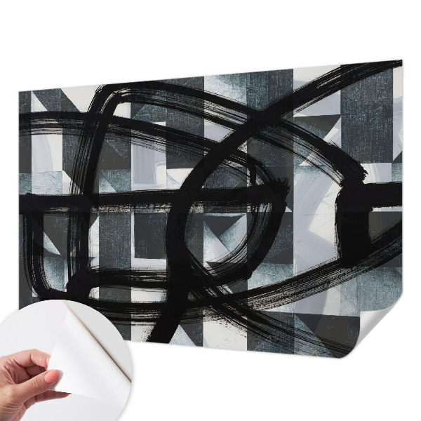 Fotobehang babykamer Expressieve geometrie