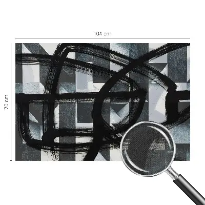 Fotobehang babykamer met een expressief geometrisch motief