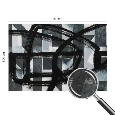 Fotobehang babykamer met een expressief geometrisch motief