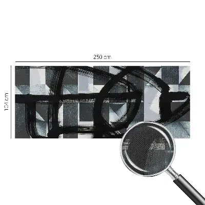 Fotobehang babykamer met een expressief geometrisch motief