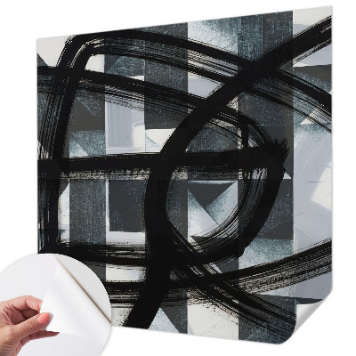 Fotobehang babykamer Expressieve geometrie