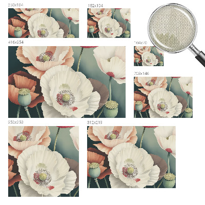 Foto behang voor de keuken Bloemenpracht