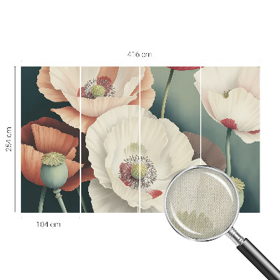 Foto behang voor de keuken Bloemenpracht