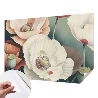 Foto behang voor de keuken Bloemenpracht