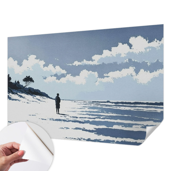 Zelfklevend fotobehang Stilte op het strand