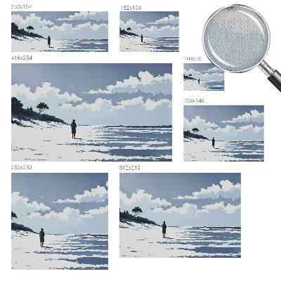 Zelfklevend fotobehang Stilte op het strand