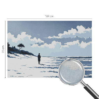 Zelfklevend fotobehang Stilte op het strand