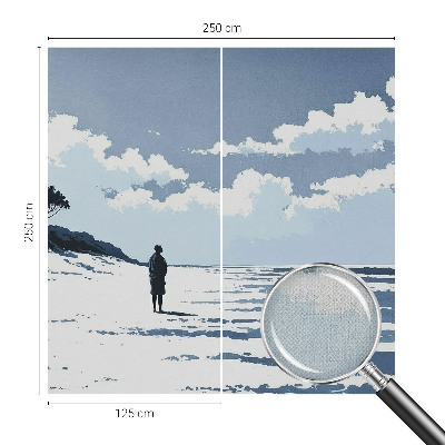 Zelfklevend fotobehang Stilte op het strand
