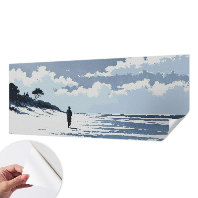Zelfklevend fotobehang Stilte op het strand