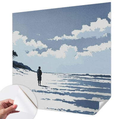 Zelfklevend fotobehang Stilte op het strand