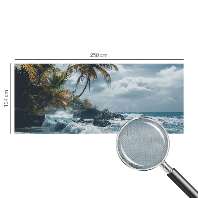 Zelfklevende behangsticker Exotisch strand