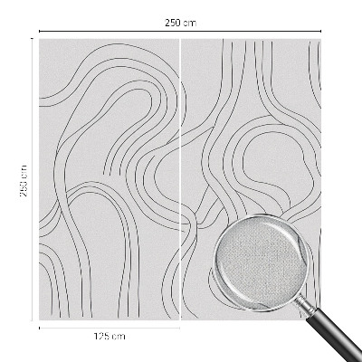 3D fotobehang Organische lijnen