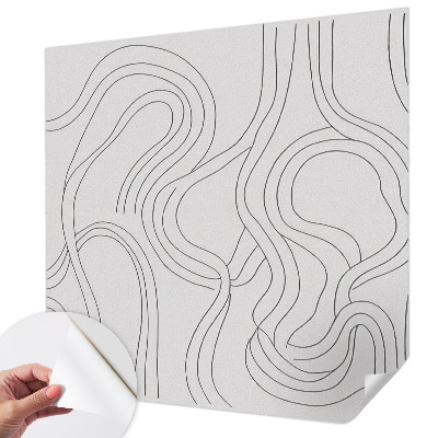 3D fotobehang Organische lijnen