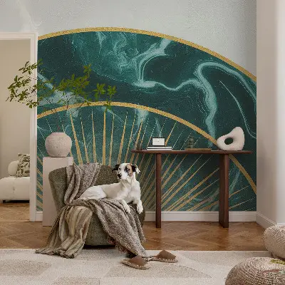 Fotobehang voor kinderkamer met een elegant marmerpatroon