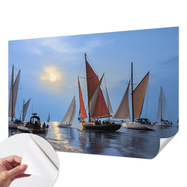 Fotobehang kinderkamer Zeilavontuur