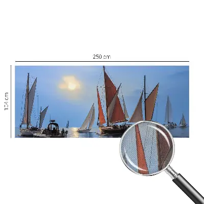 Fotobehang kinderkamer met een zeilavontuur-motief