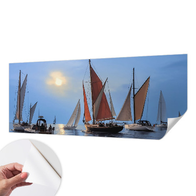 Fotobehang kinderkamer Zeilavontuur