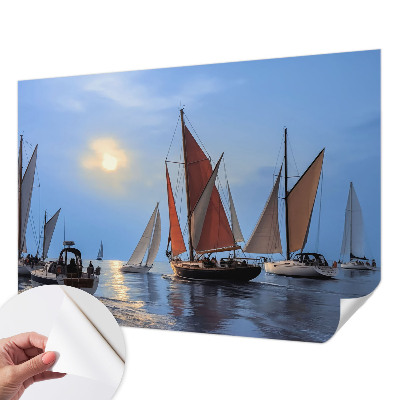 Fotobehang kinderkamer Zeilavontuur