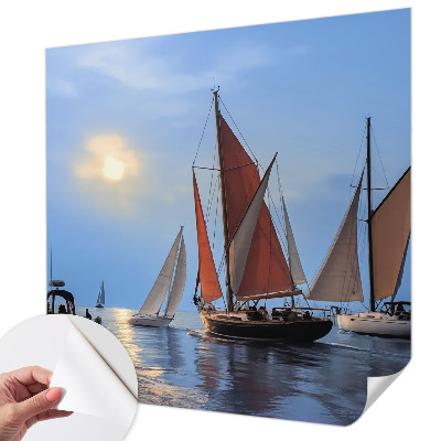 Fotobehang kinderkamer Zeilavontuur