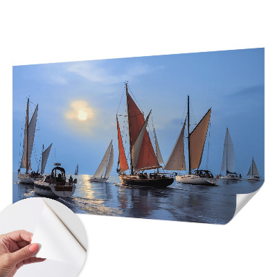Fotobehang kinderkamer Zeilavontuur
