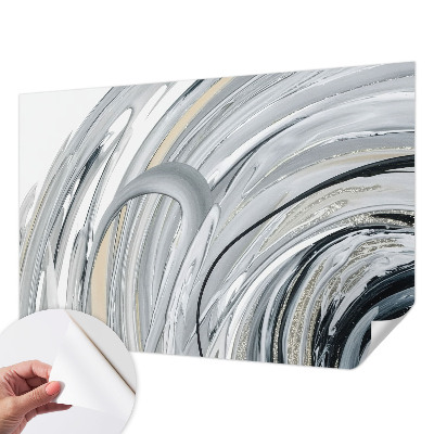 Fotobehang tienerkamer met een abstract marmerpatroon