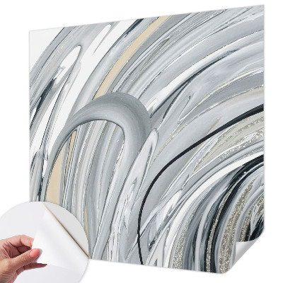 Fotobehang tienerkamer met een abstract marmerpatroon
