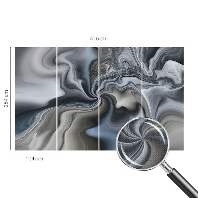 Foto behang voor de keuken Wervelende wolken