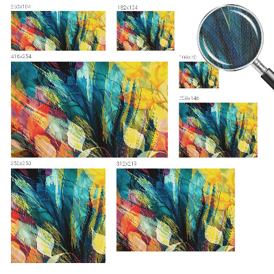 Foto behang voor de kinderkamer Abstracte bladeren